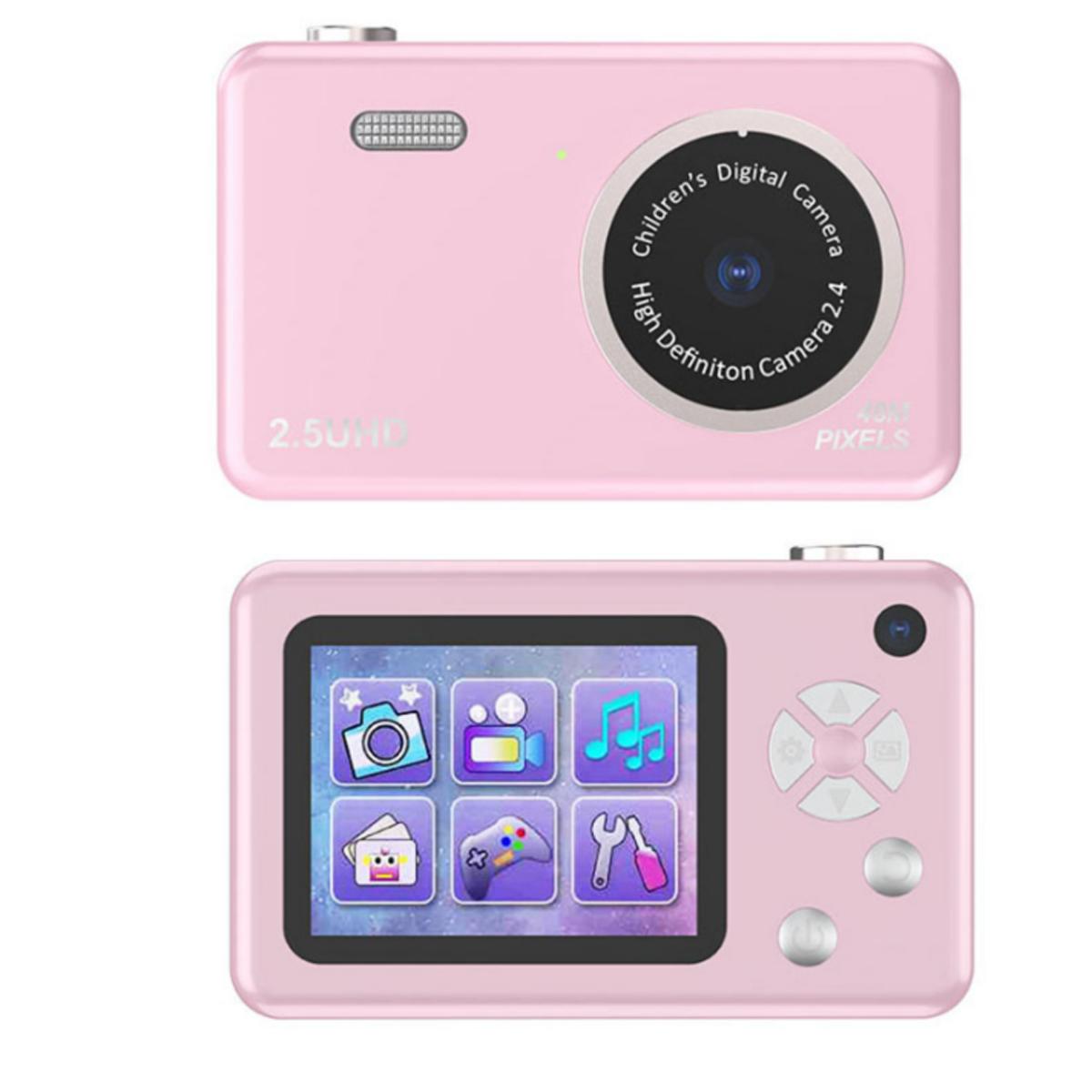SYNTEK Studenten-Digitalkamera - Duale Rückkameras, Front- Digitalkamera Filter rosa, und intelligente LCD