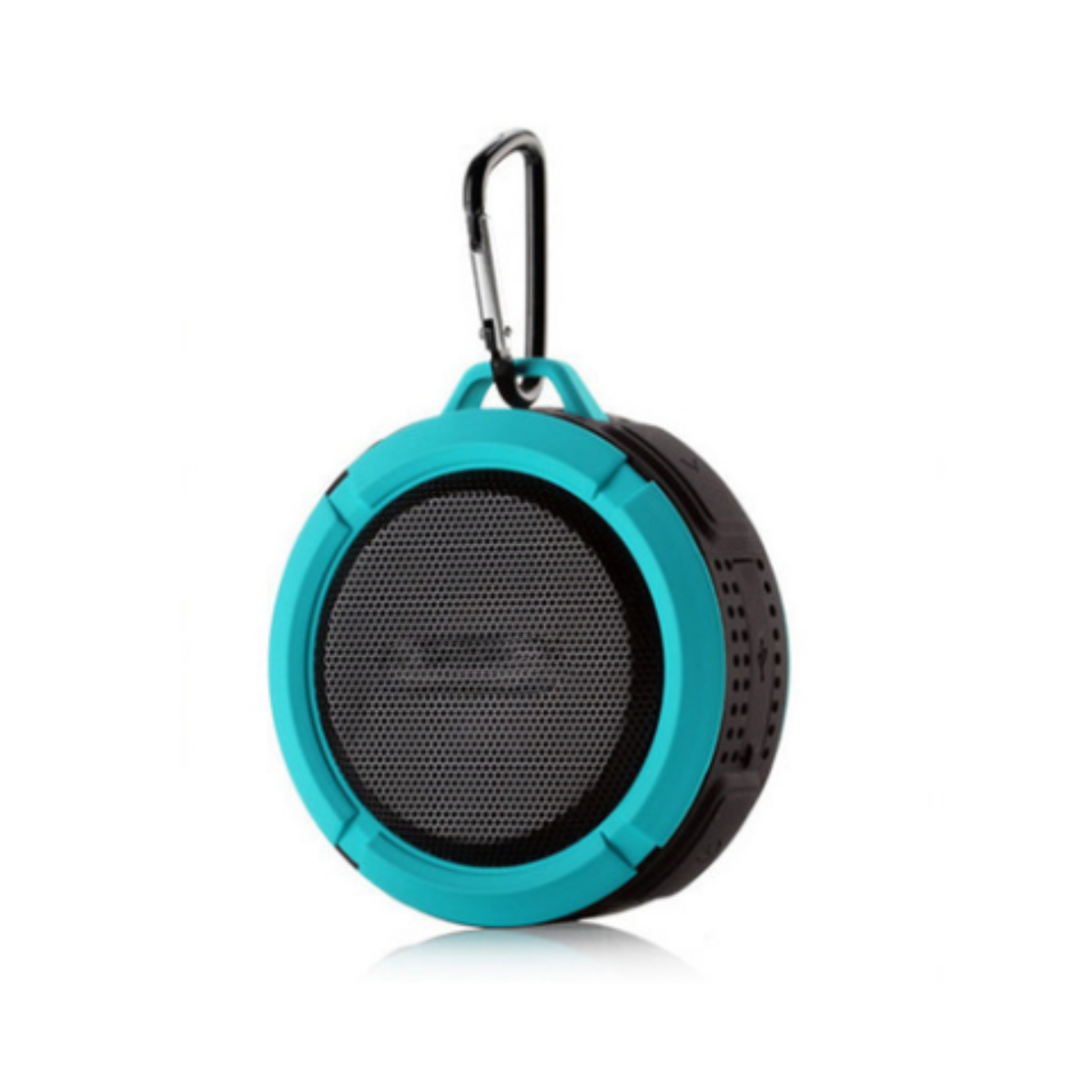 SYNTEK Bluetooth Lautsprecher Blau Wasserdicht Bluetooth-Lautsprecher, Subwoofer Saugnapf Schwarz, Blau