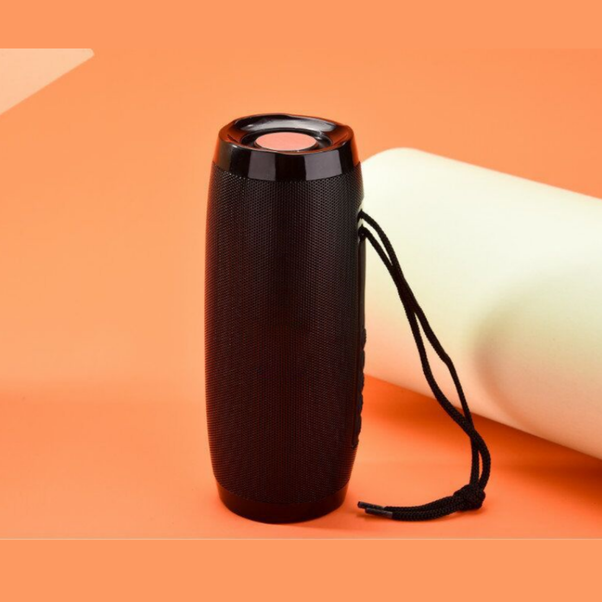 SYNTEK Drahtloser Bluetooth-Lautsprecher LED Resonanzkörper, Farblichter Grau Subwoofer Dazzle Wasserdicht Outdoor