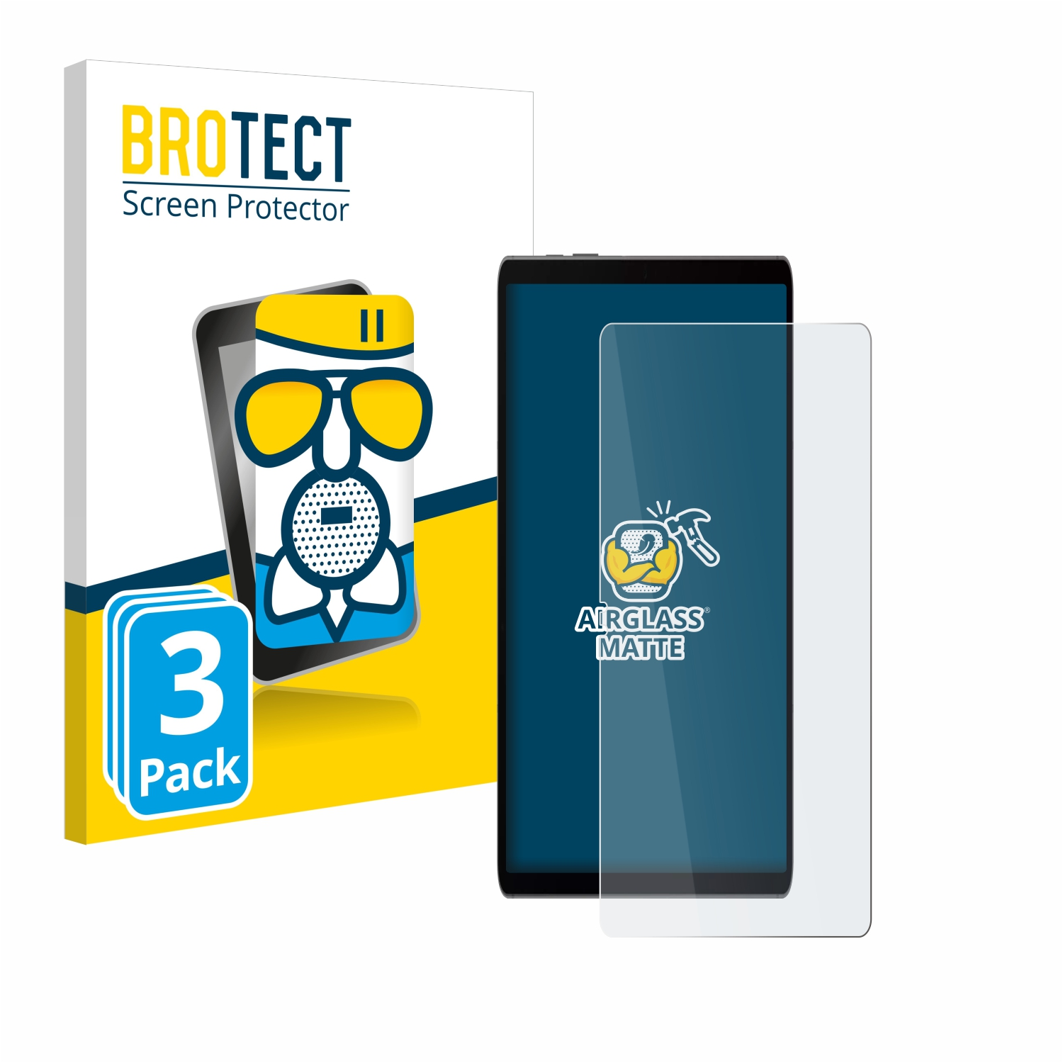 Samsung Tab Airglass BROTECT 3x S9 FE) matte Galaxy Schutzfolie(für