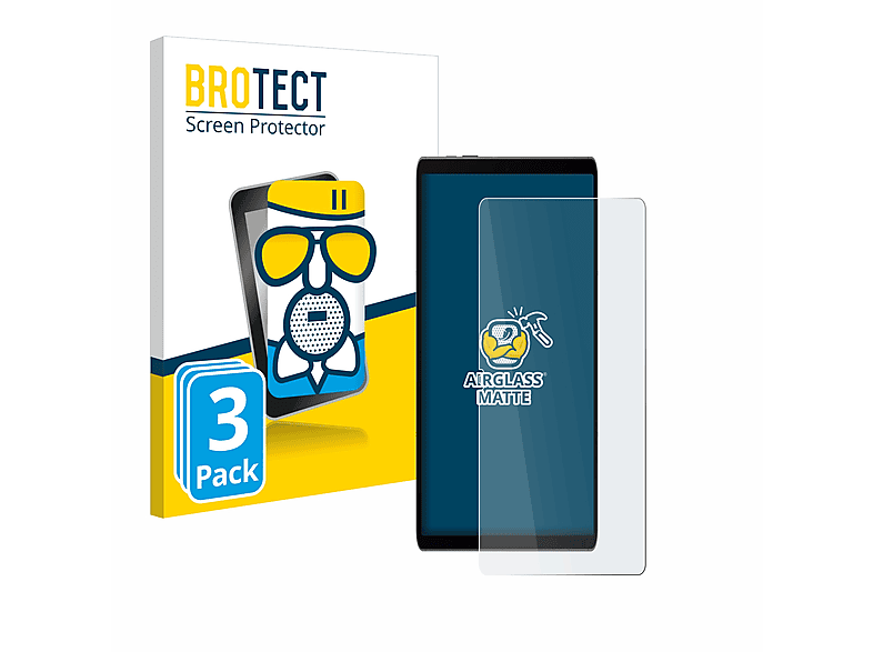 BROTECT 3x Airglass matte Schutzfolie(für Samsung Galaxy Tab S9 FE)