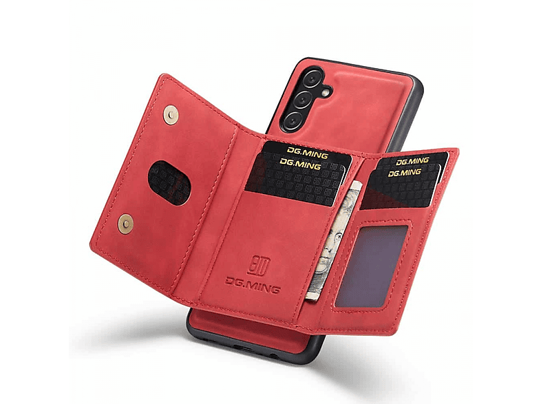 DG MING 2in1, Bookcover, Samsung, Galaxy A24 4G, Rot