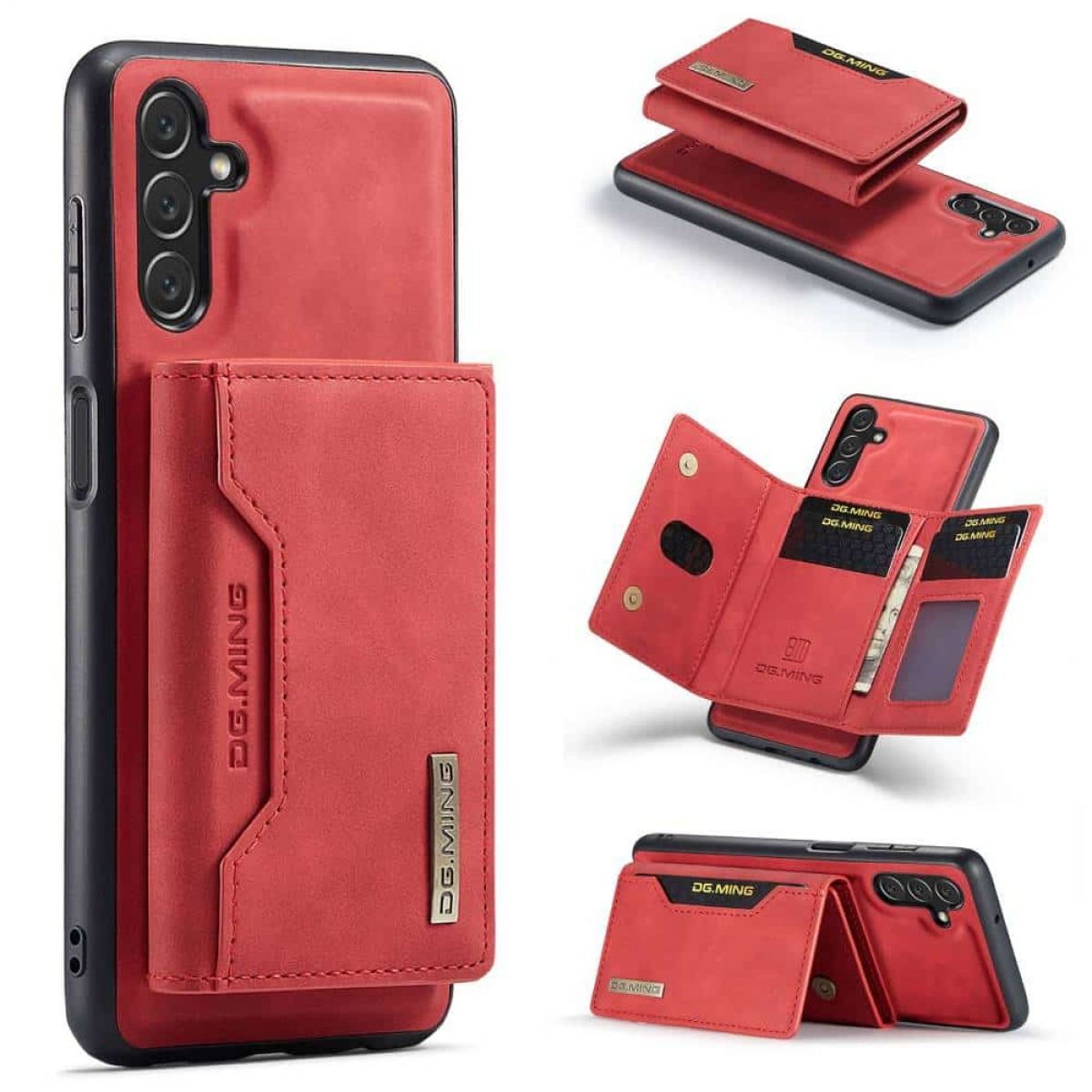 Bookcover, Rot Galaxy DG 5G, Samsung, MING A54 2in1,