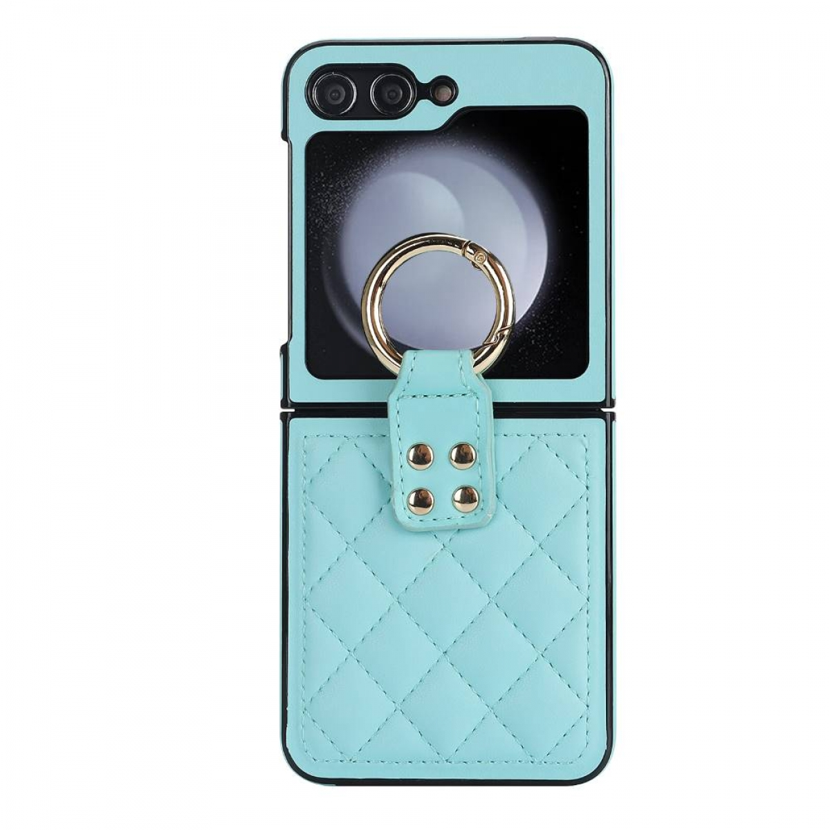 Rhombus hülle, 5, Minze Flip Samsung, Ring Backcover, CASEONLINE Z