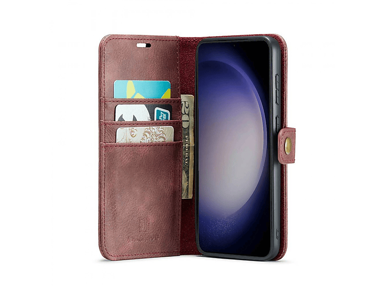 DG MING 2in1, Bookcover, Rot Samsung, S23 FE, Galaxy