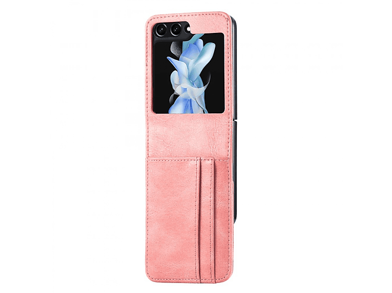 CASEONLINE Handyhülle Slim, Flip Rosa Backcover, Z Samsung, 5