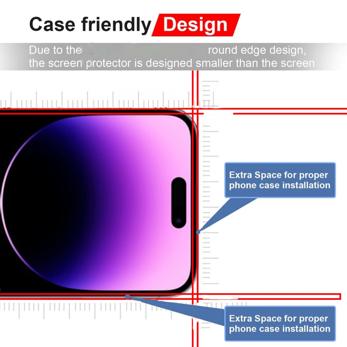 CASEONLINE 5D Displayschuts(für Apple iPhone 15)