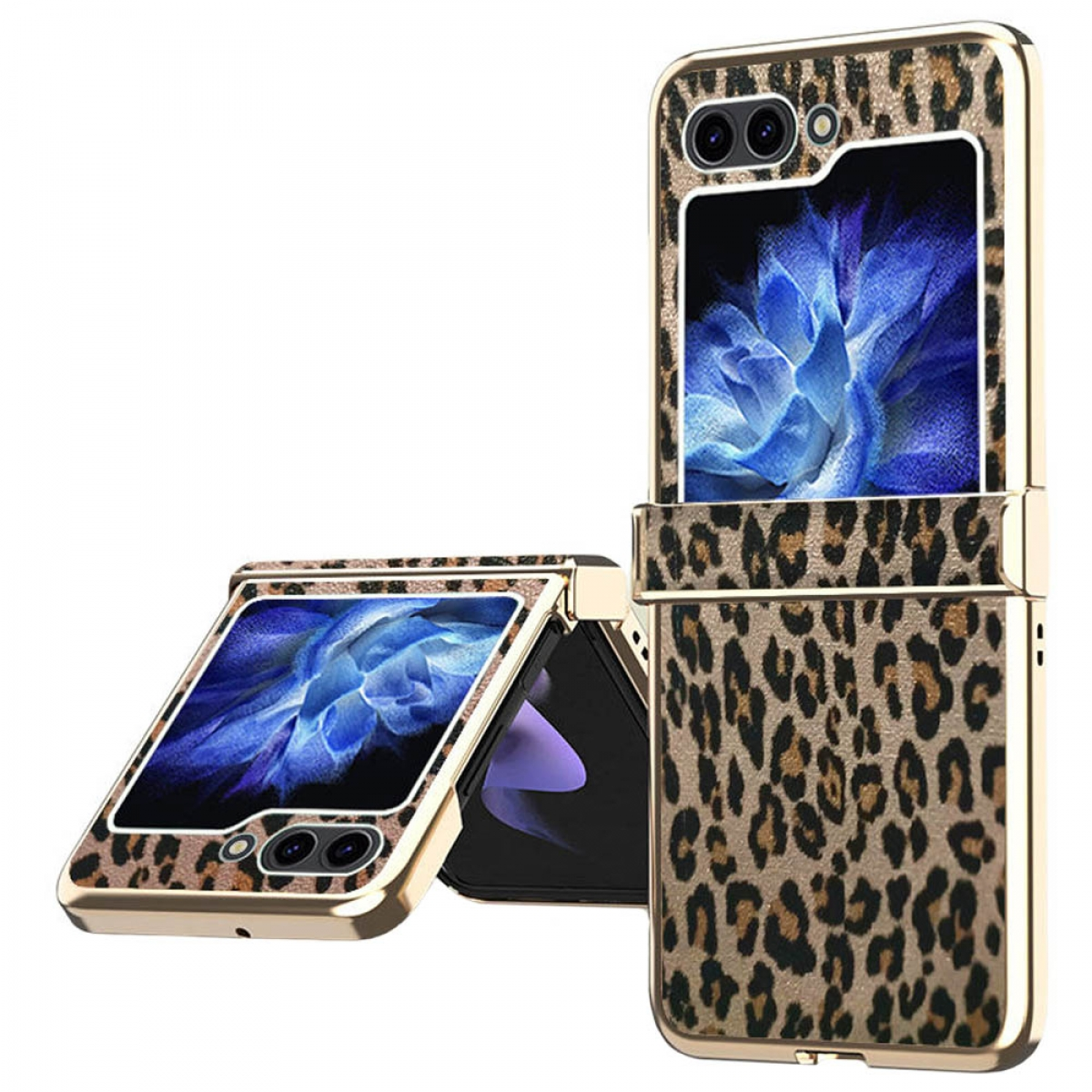 CASEONLINE Leopard Case, Backcover, Samsung, 5, Champagne Flip Z
