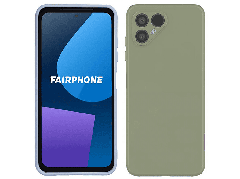 Matcha Backcover, CASEONLINE 5, Silikon, Fairphone, green