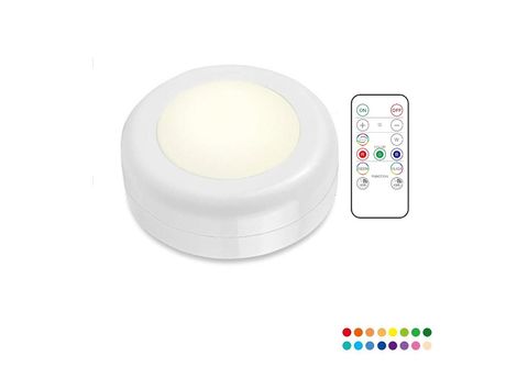 INF LED Strahler RGB kabellos mit Fernbedienung Weiß LED-Strahler