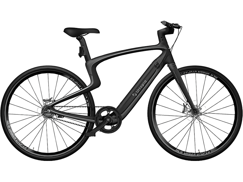 URTOPIA Leichtes Carbon Smart E-Bike mit Abnehmbaren Akku Medium Citybike (Laufradgröße: 29 Zoll, Unisex-Rad, 352.8 Wh, Medium, Lyra)
