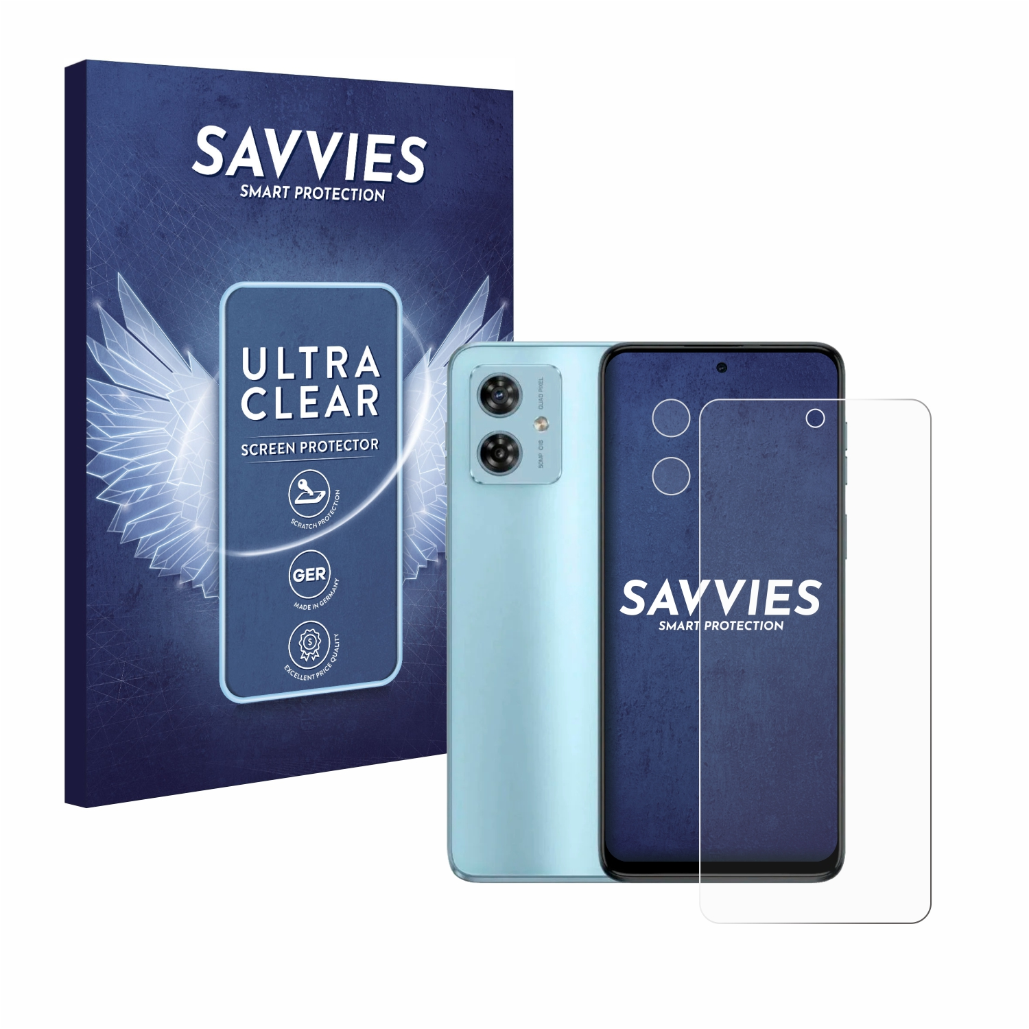 SAVVIES 18x Moto Motorola Schutzfolie(für klare G54)