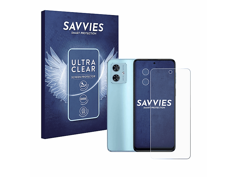 SAVVIES 18x klare Schutzfolie(für Motorola Moto G54)