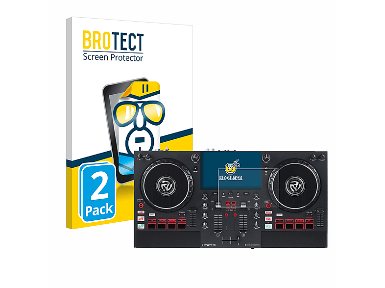 BROTECT 2x klare Mixstream Numark Schutzfolie(für Pro+)