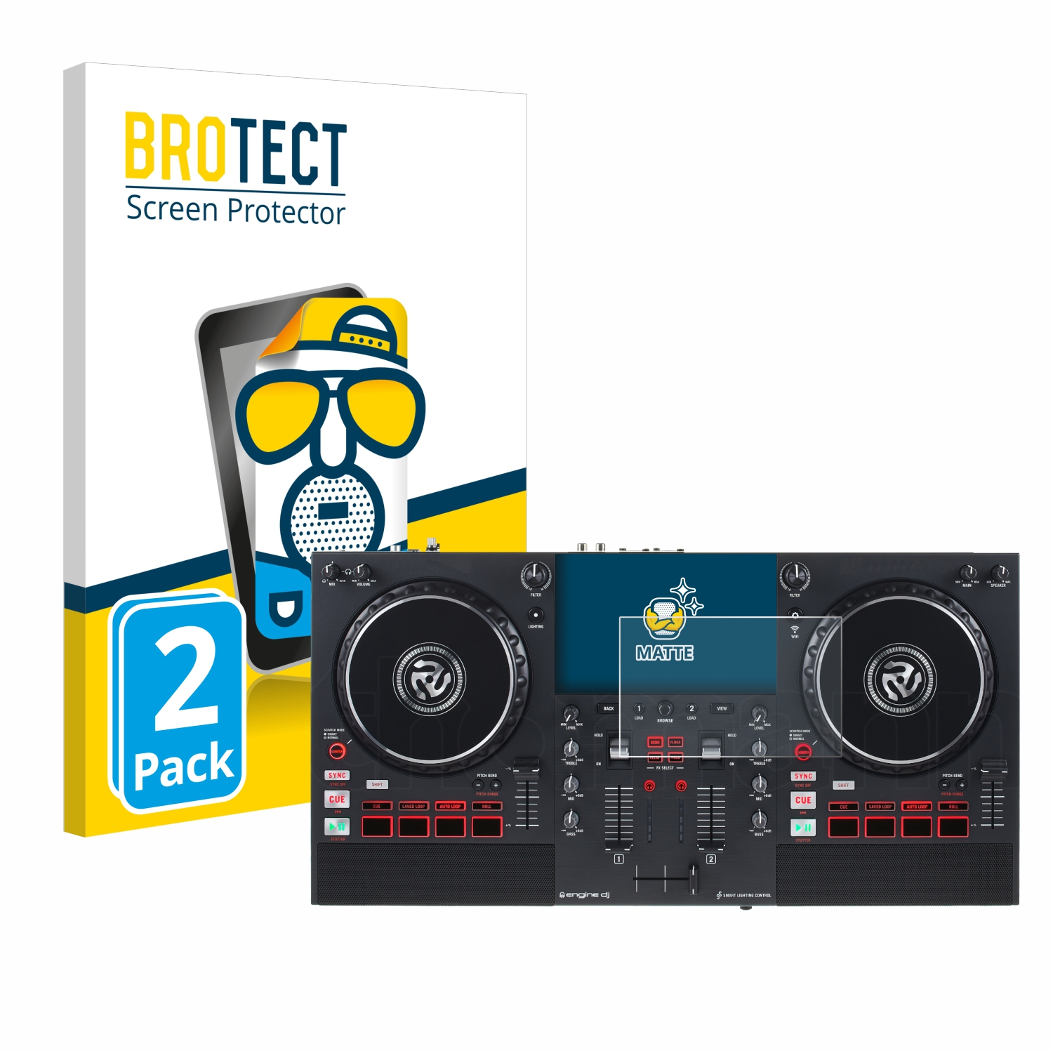 BROTECT 2x matte Schutzfolie(für Mixstream Numark Pro+)