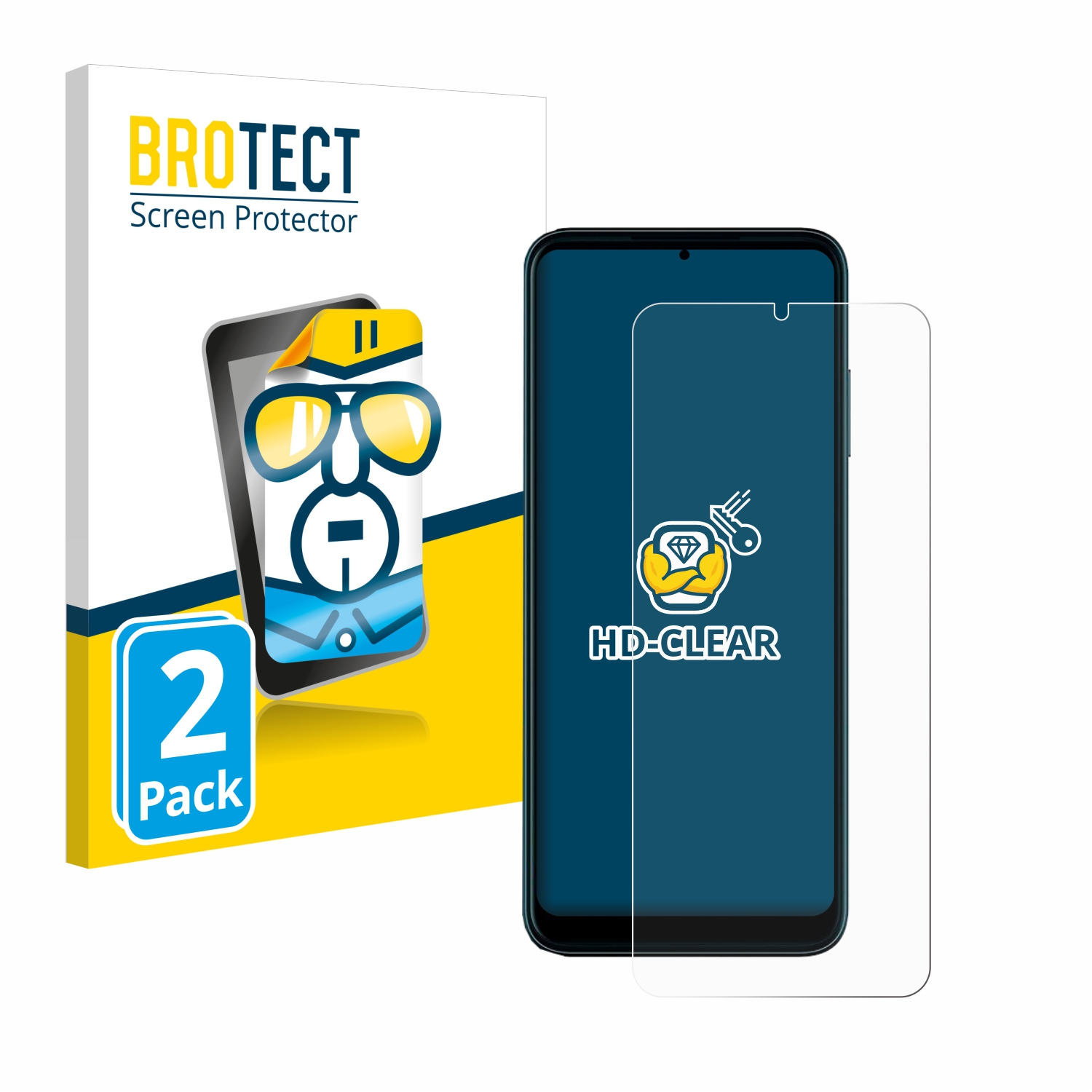 Telekom T BROTECT klare Phone 2x Pro) Schutzfolie(für