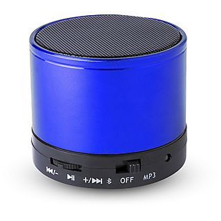 Altavoz inalámbrico - DAM ELECTRONICS Compacto Martins Bluetooth 3.0 de 3W, con manos libres y radio FM., Bluetooth, Azul