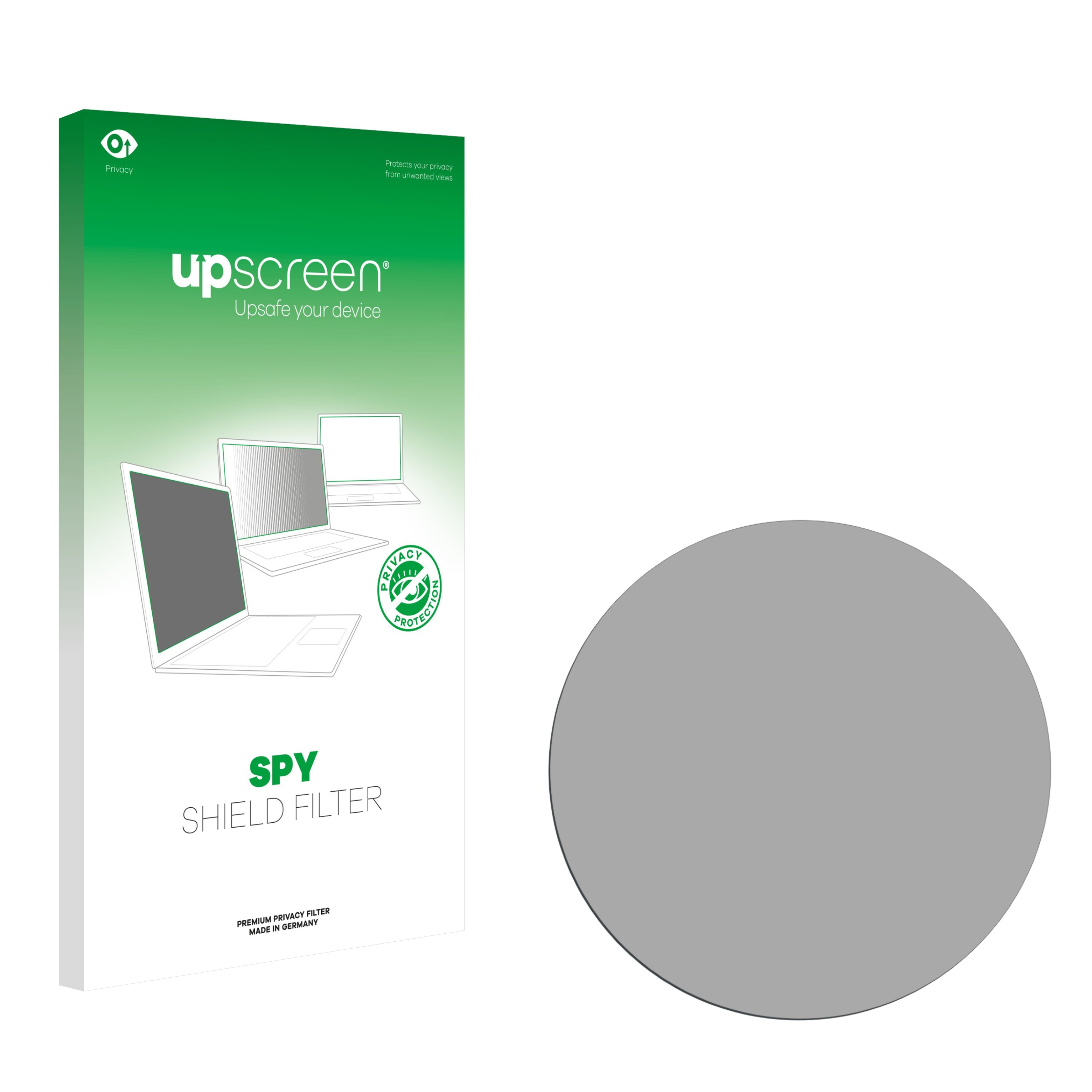 UPSCREEN Anti-Spy Blickschutzfilter(für Kreisrunde Displays (ø: 40.5 Universal mm))