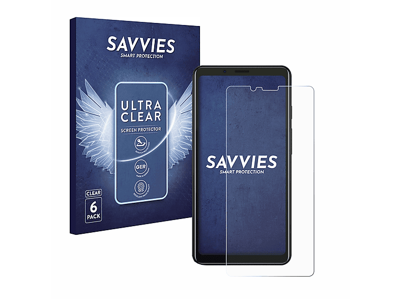 SAVVIES 6x klare Schutzfolie(für Hisense A5C)