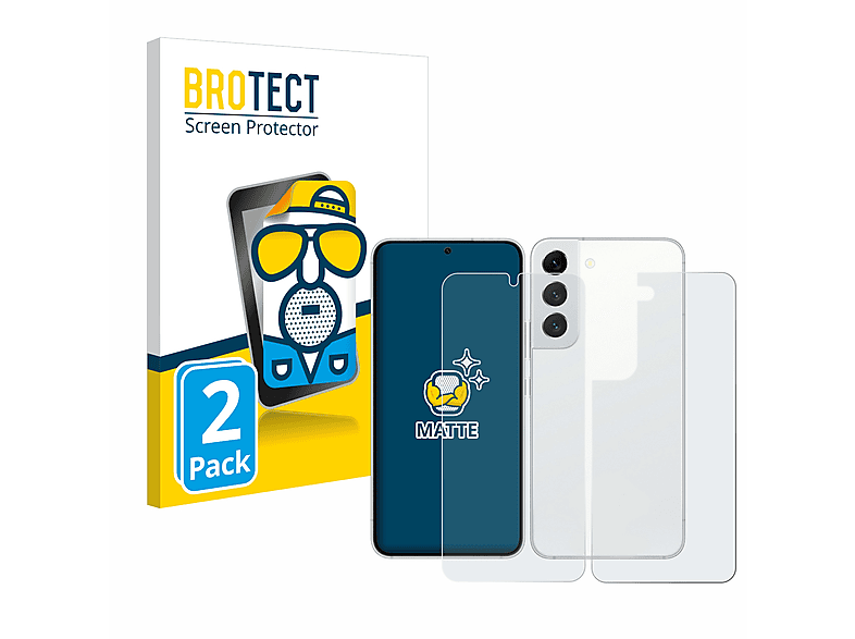 BROTECT 2x matte Schutzfolie(für Samsung Galaxy S22 Enterprise Edition)