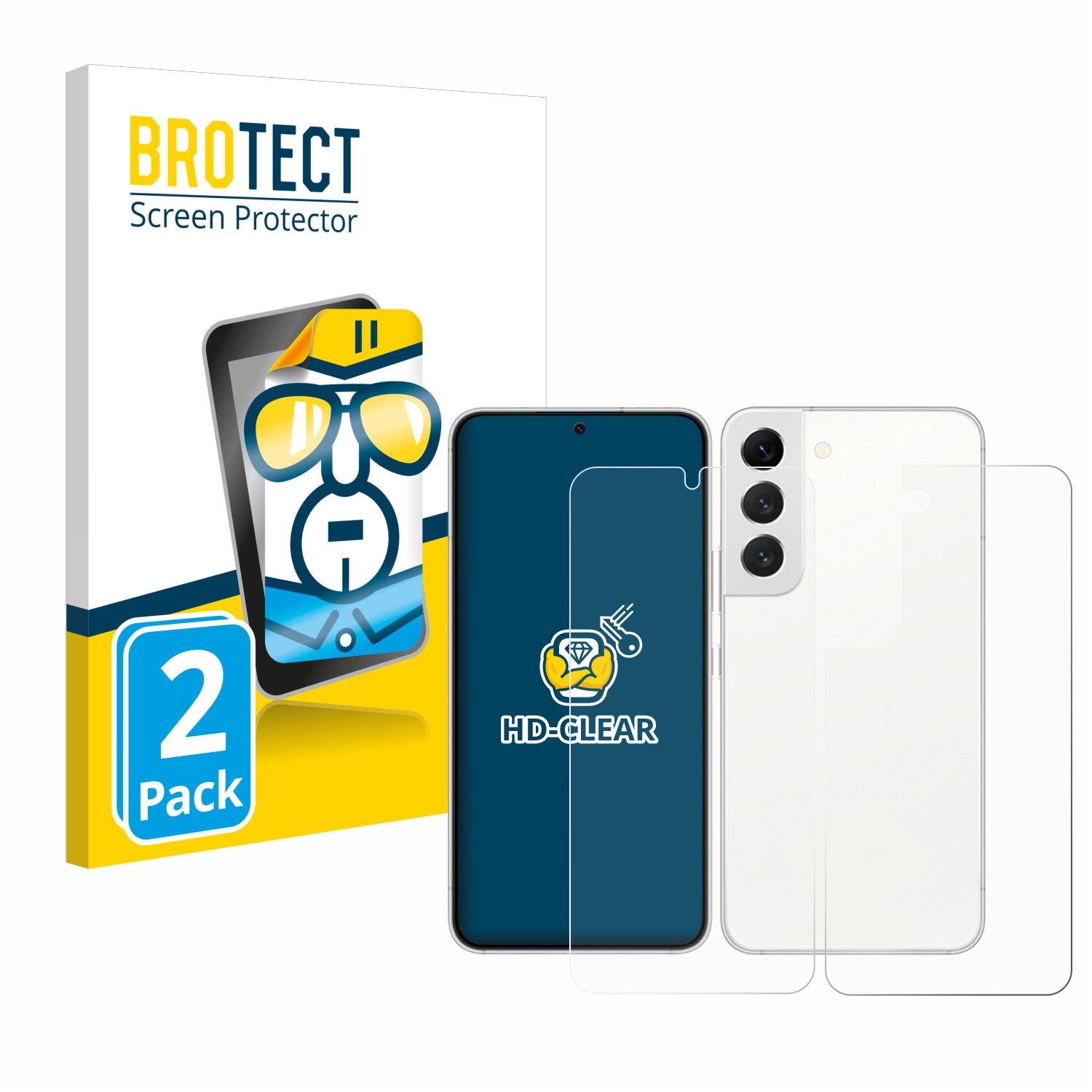 Galaxy S22 Samsung klare Schutzfolie(für 2x BROTECT Edition) Enterprise