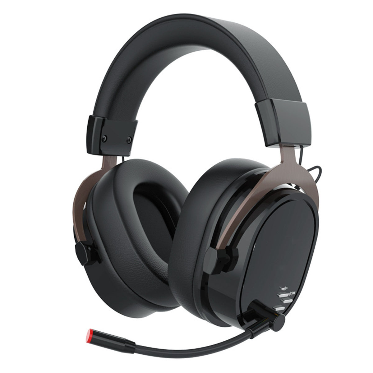 SYNTEK Headset schwarz Kopfbügel Hand drahtloses Bluetooth 2.4G Computer Bluetooth Kopfhörer schwarz universal Headset, Over-ear Mikrofon Headset