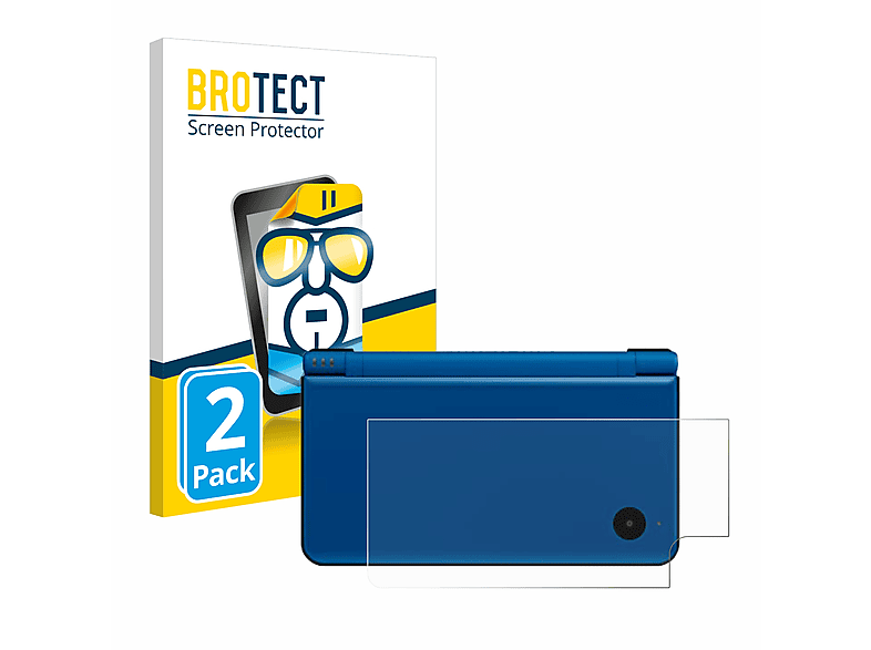 BROTECT 2x klare Schutzfolie(für Nintendo DSi XL (Gehäuse))