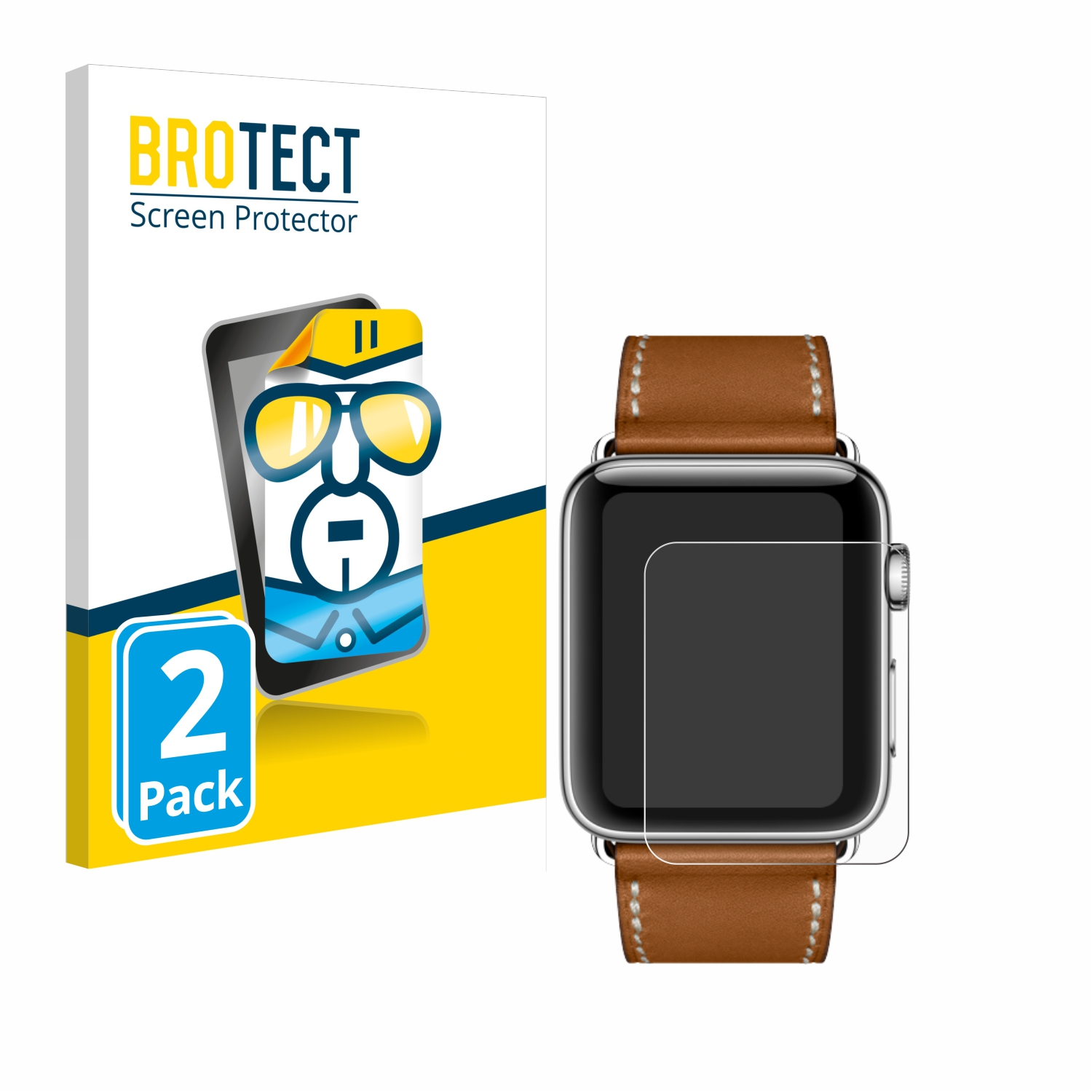BROTECT 2x klare Schutzfolie(für Apple Hermès Series mm)) Watch (38 3