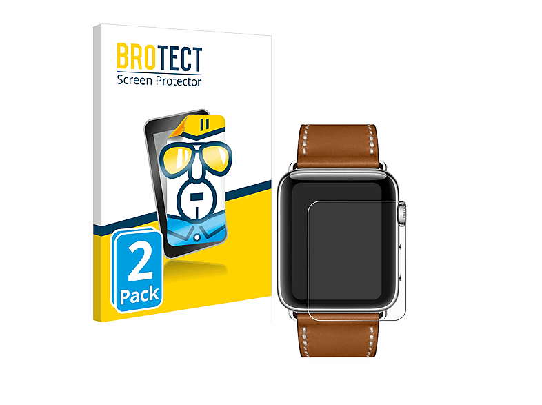 BROTECT 2x klare Schutzfolie(für Apple Watch Hermès Series 3 (38 mm))