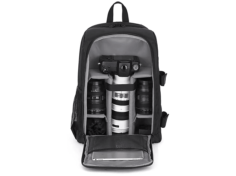 wasserdicht Rucksäcke SYNTEK Tasche Schultern SLR Kameratasche, Outdoor-Fotografie Digitalkamera Tasche grau tragen