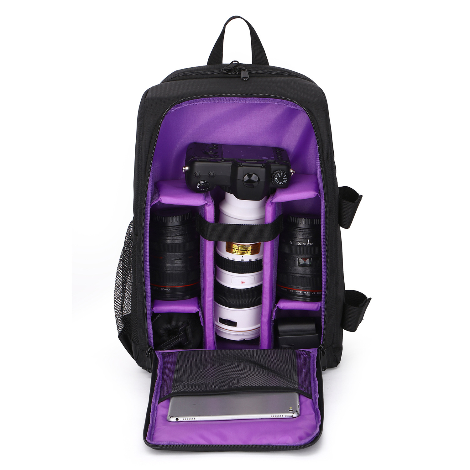 SYNTEK SLR Outdoor-Fotografie Digitalkamera Tasche lila Tasche wasserdicht tragen Schultern Kameratasche, Rucksäcke