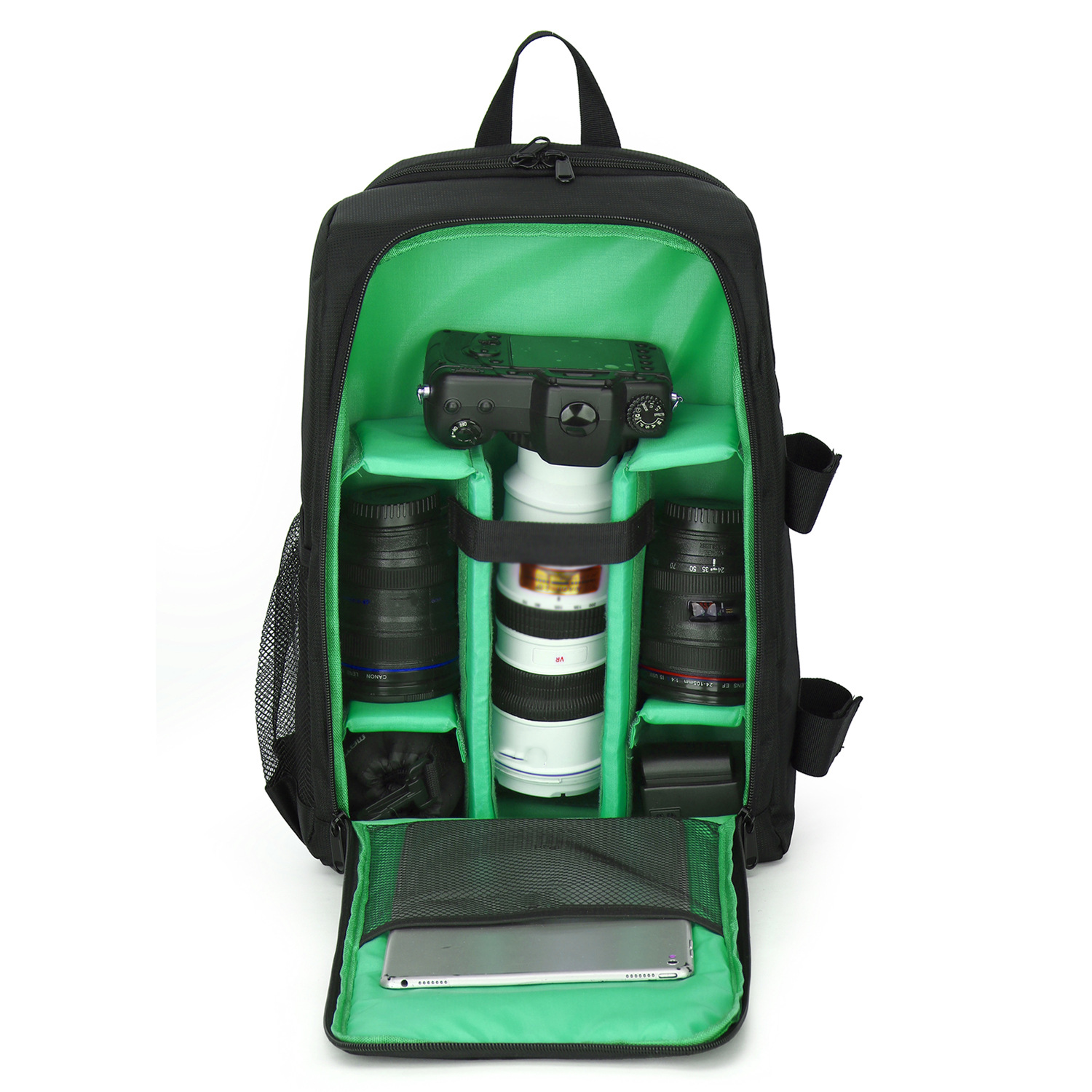 SLR Kameratasche, Outdoor-Fotografie Rucksäcke Tasche tragen Digitalkamera SYNTEK wasserdicht Schultern grün Tasche