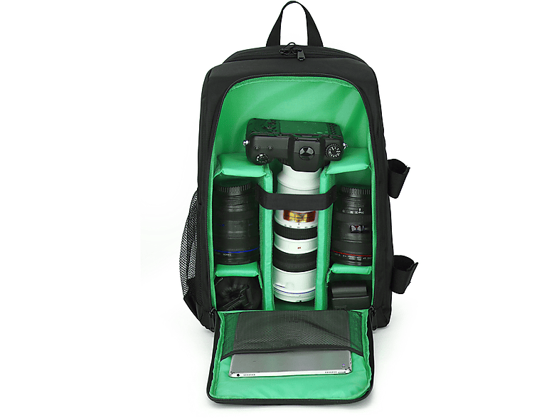 SLR Kameratasche, Outdoor-Fotografie Rucksäcke Tasche tragen Digitalkamera SYNTEK wasserdicht Schultern grün Tasche