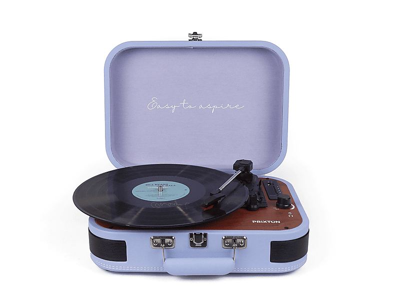 PRIXTON Marconi - Tocadiscos de Vinilo Vintage, Reproductor de Vinilo y  Reproductor de Musica Mediante Bluetooth, USB