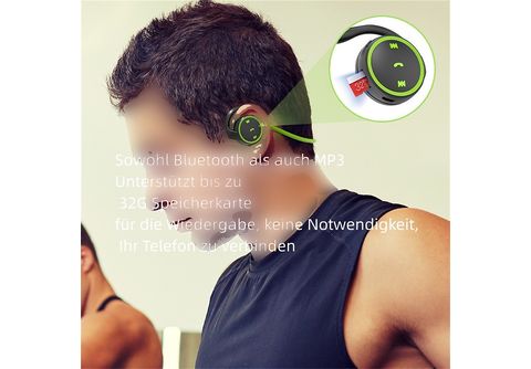 Auriculares deportivos - Auriculares de natación Bluetooth de conducción  ósea Kopfhörer SYNTEK, Control remoto, Bluetooth, rojo
