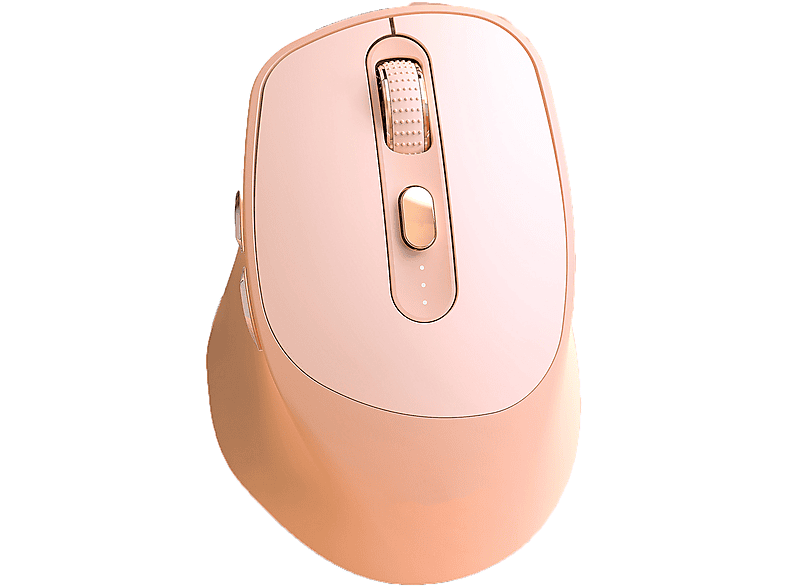 SYNTEK Kabellose Bluetooth-Maus mit zwei ModiAufladbare und stumme Büromaus Maus, rosa