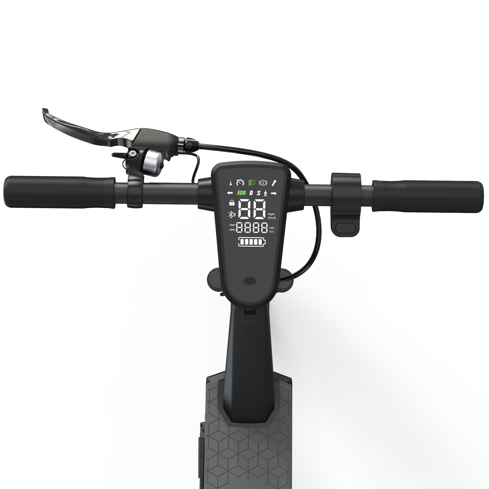 RCB EV10Z mit Straßenzulassung E-Roller mit Faltbarer Schwarz E-Scooter Zoll, Gelb) App (10 und