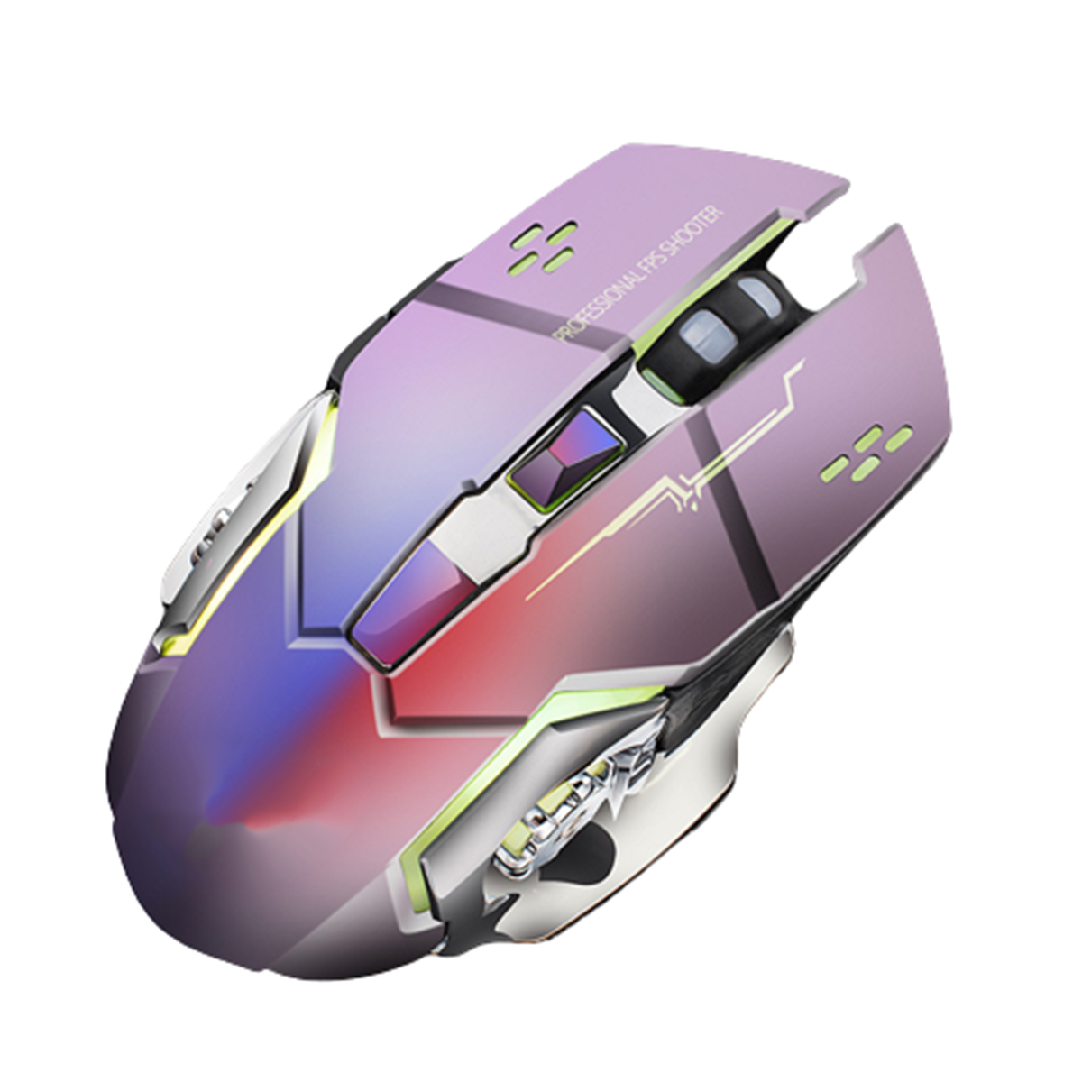 Gaming-Maus grau drahtlose SYNTEK Maus leuchtende Maus, schwarz wiederaufladbare mechanische Büro Maus