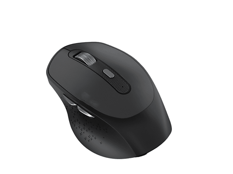 SYNTEK Maus Schwarz Bluetooth Wireless Rechargeable Silent Mouse Maus, schwarz
