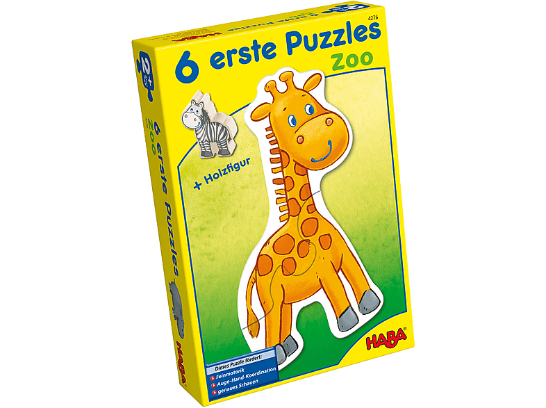 6 Erste 13-tlg. Puzzle HABA Zoo Puzzle
