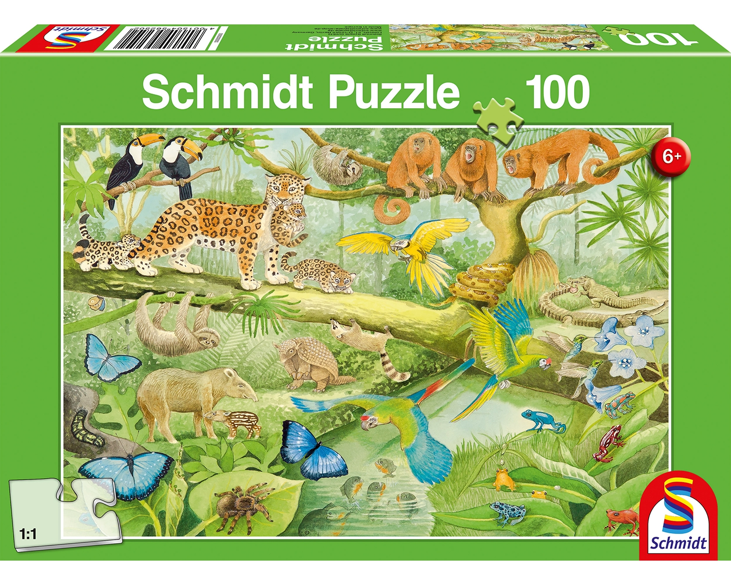 im Puzzle - SPIELE 6+ SCHMIDT puzzle Tiere Dschungel Teile - 100