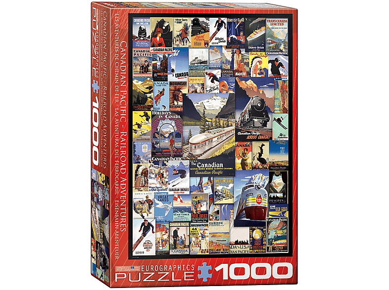 Vintage - Canadian Rail Teile 1000 - Poster Pacific puzzle EUROGRAPHICS Puzzle
