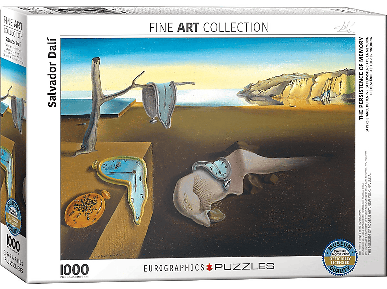 EUROGRAPHICS puzzle Salvador Dali - Die Beständigkeit der Erinnerung - 1000 Teile Puzzle