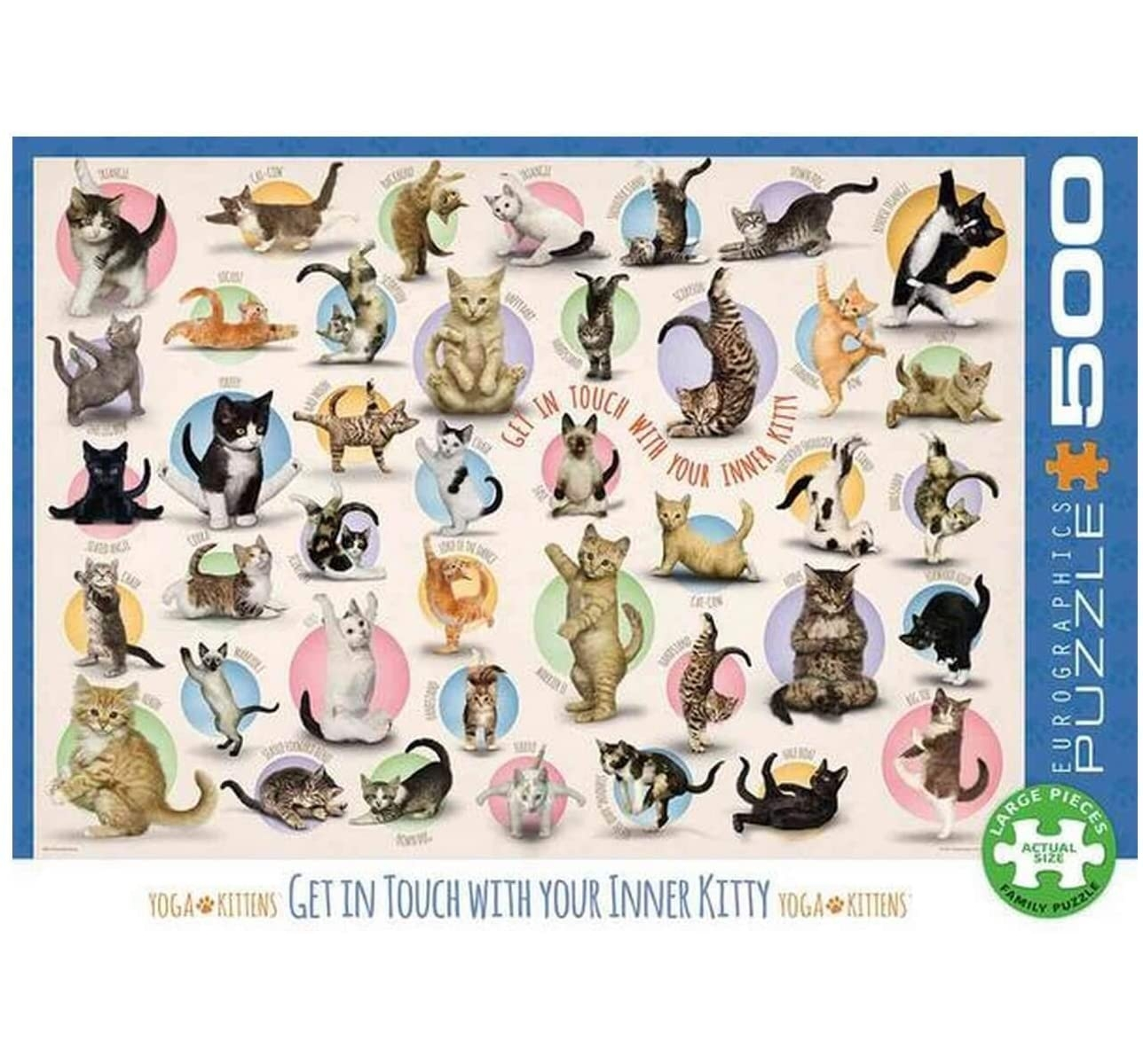 EUROGRAPHICS Puzzle Yoga Kittens - 500 Puzzle Teile