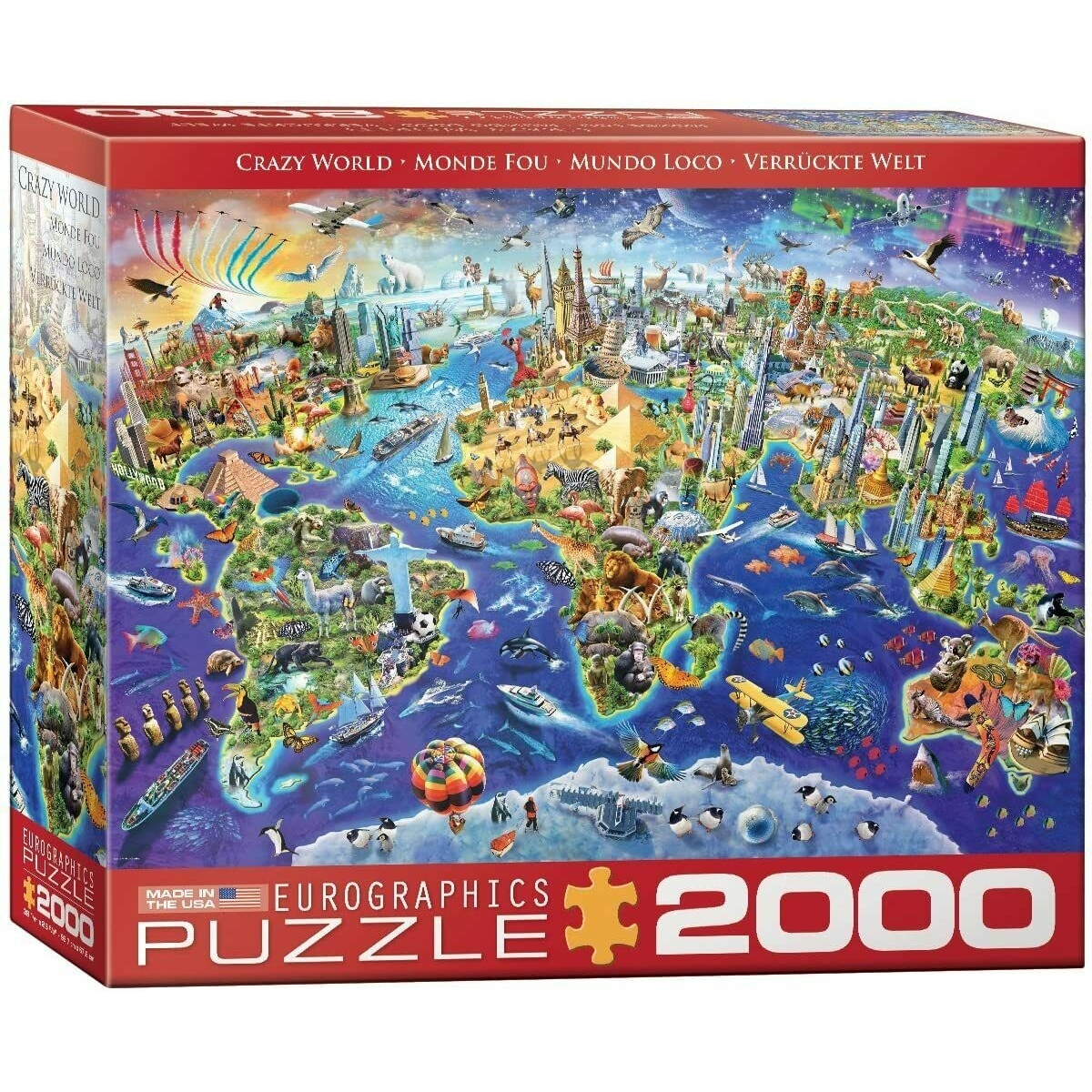 - EUROGRAPHICS Teile puzzle Puzzle 2000 World Crazy