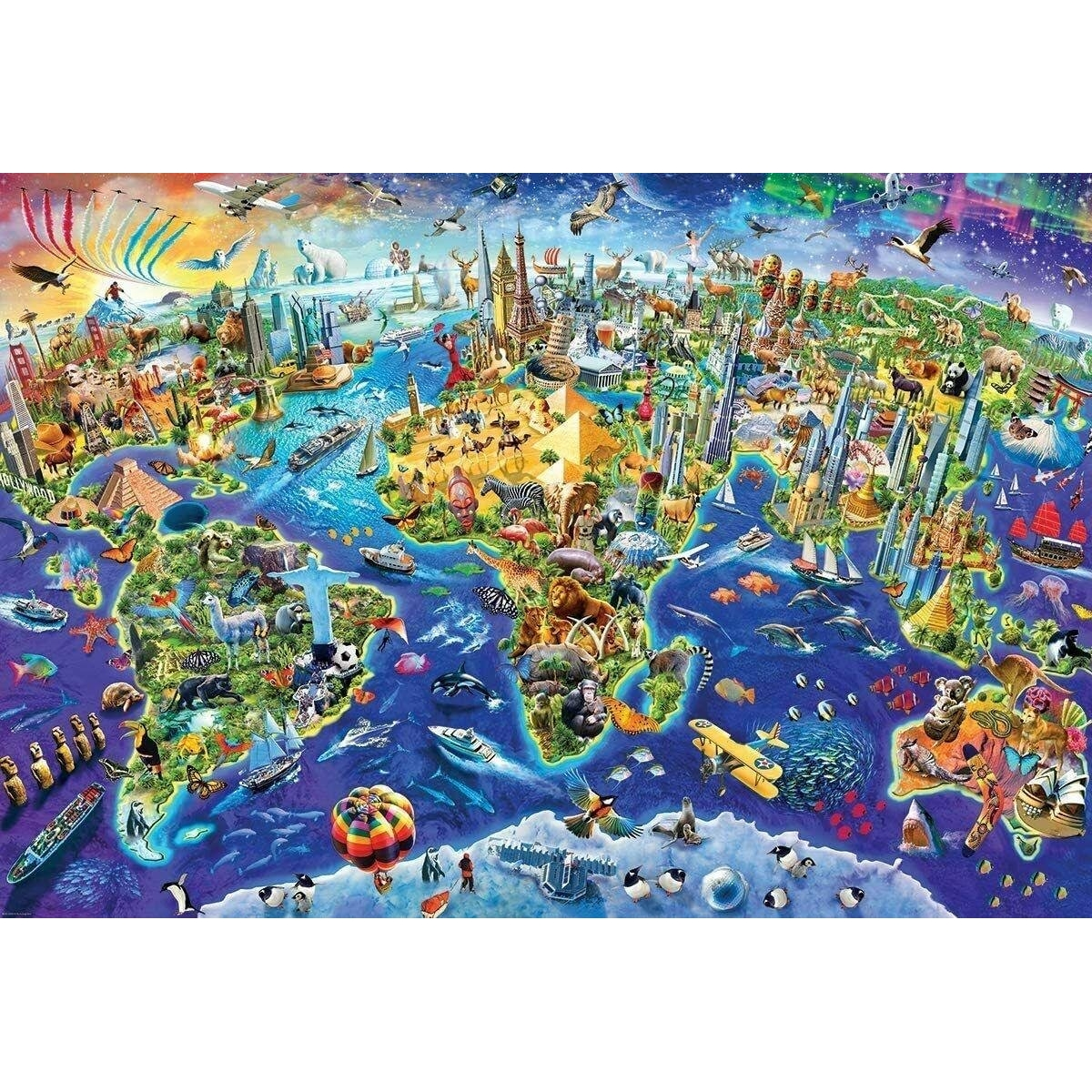 EUROGRAPHICS puzzle Crazy World Puzzle - 2000 Teile