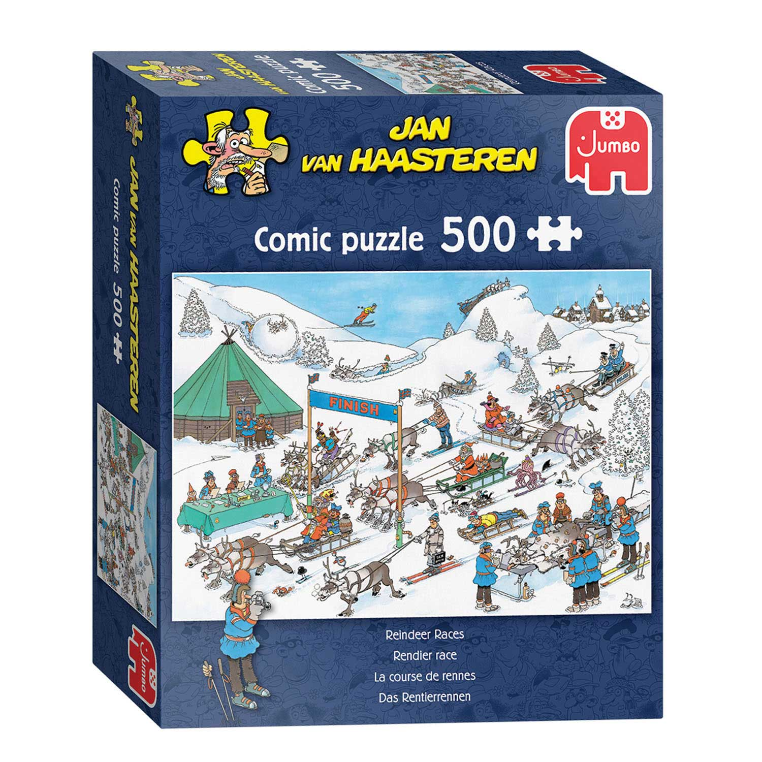 500 Puzzle Jan Haasteren van Rentierrennen Teile Puzzle - JUMBO