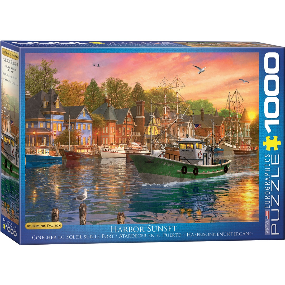 EUROGRAPHICS Puzzle Harbor Davison Teile - Sunset - Dominic Puzzle 1000