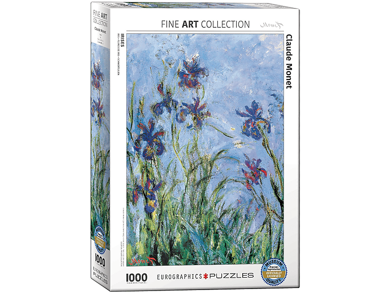EUROGRAPHICS puzzle Claude Monet: Schwertlilien (Detail) - 1000 Teile Puzzle | bis 1000 Teile