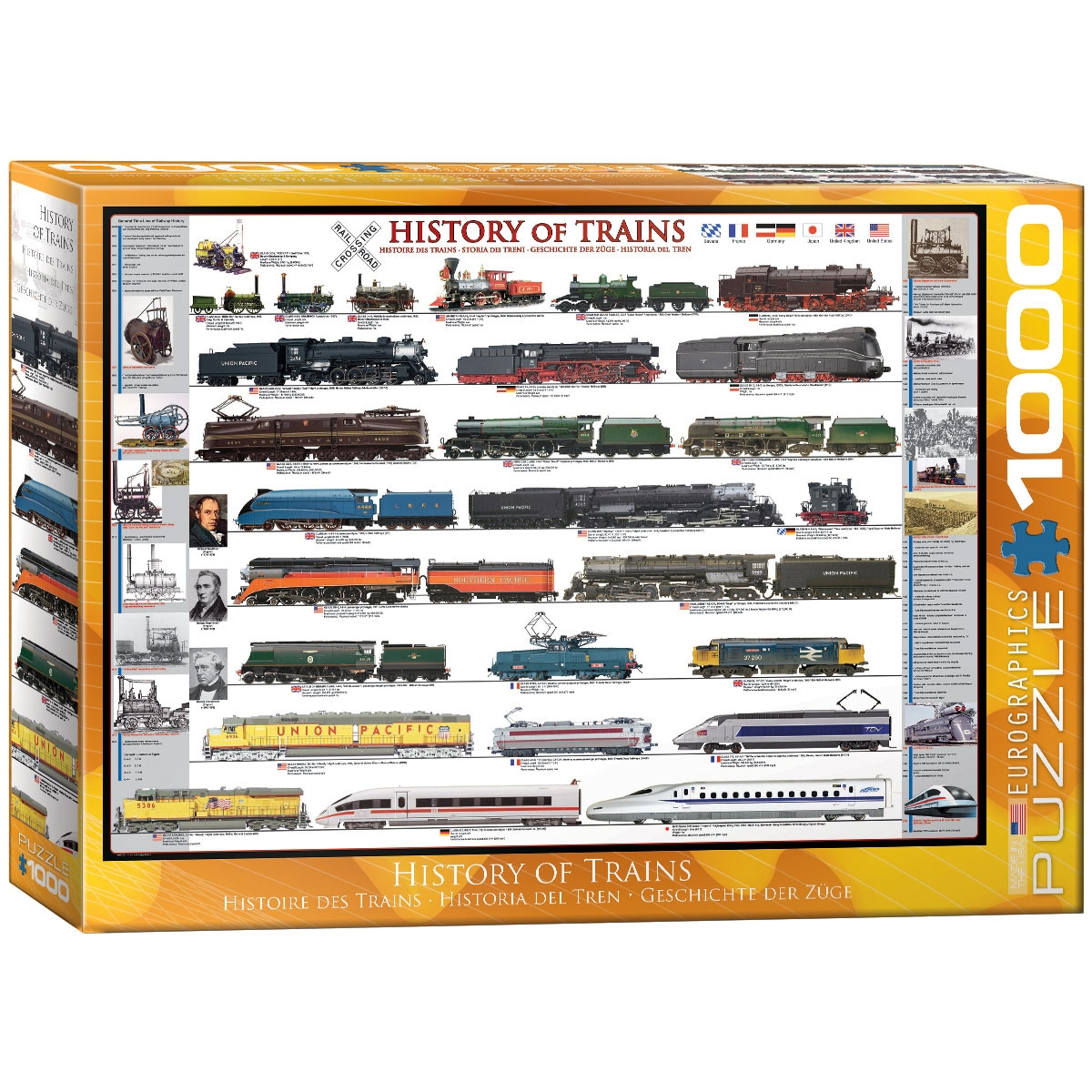 EUROGRAPHICS puzzle der Teile 1000 Eisenbahn - Geschichte Puzzle